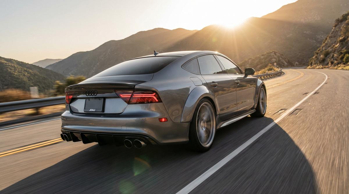 抖音风 - 奥迪A7山路试驾视频